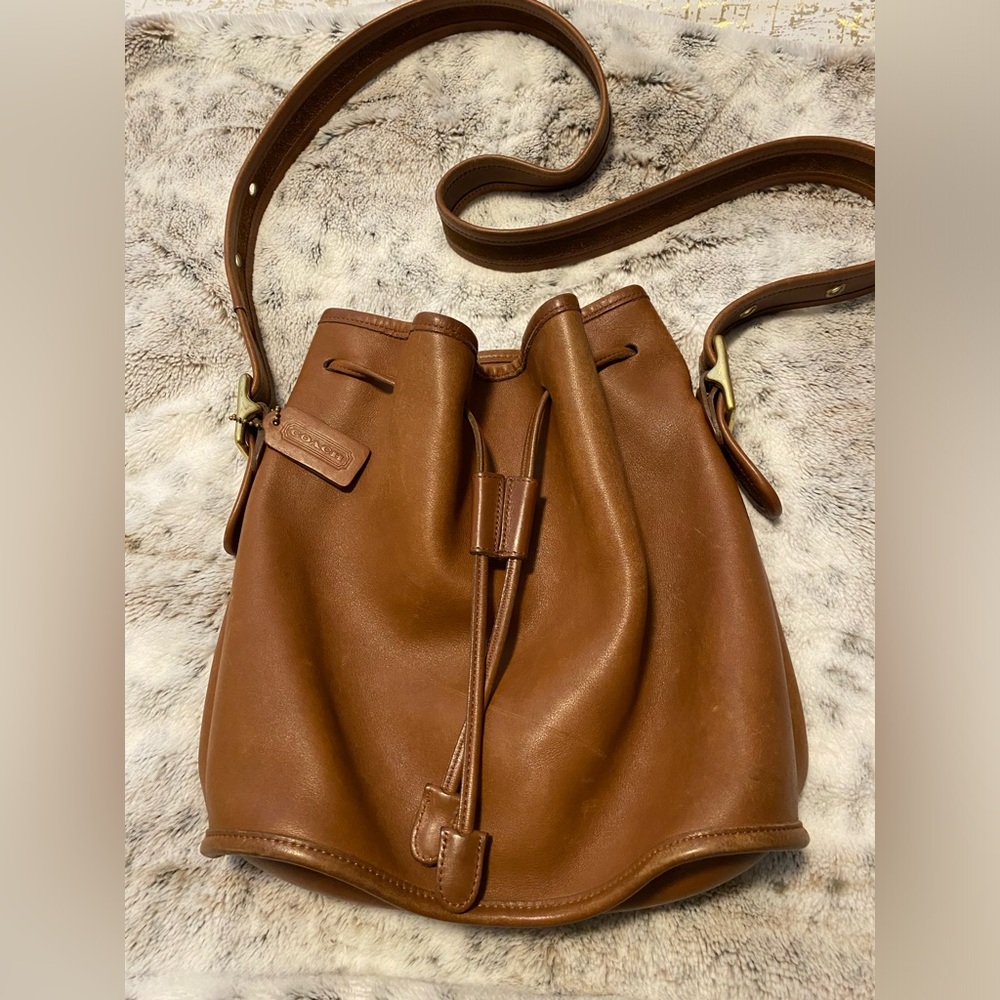 Vintage Coach Bucket Bag.